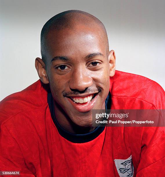 Manchester United footballer Dion Dublin, circa 1993.