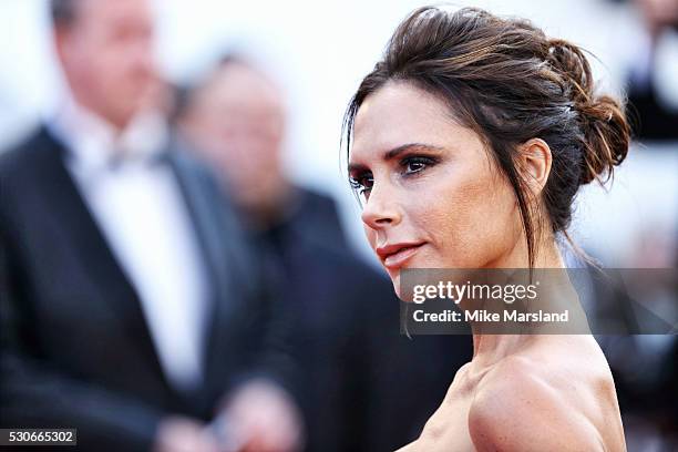 Victoria Beckham attends the 'Cafe Society' premiere and the Opening Night Gala during the 69th annual Cannes Film Festival at the Palais des...