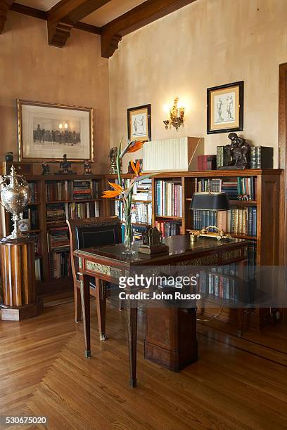 Home of Michael Feinstein: Desk in Library