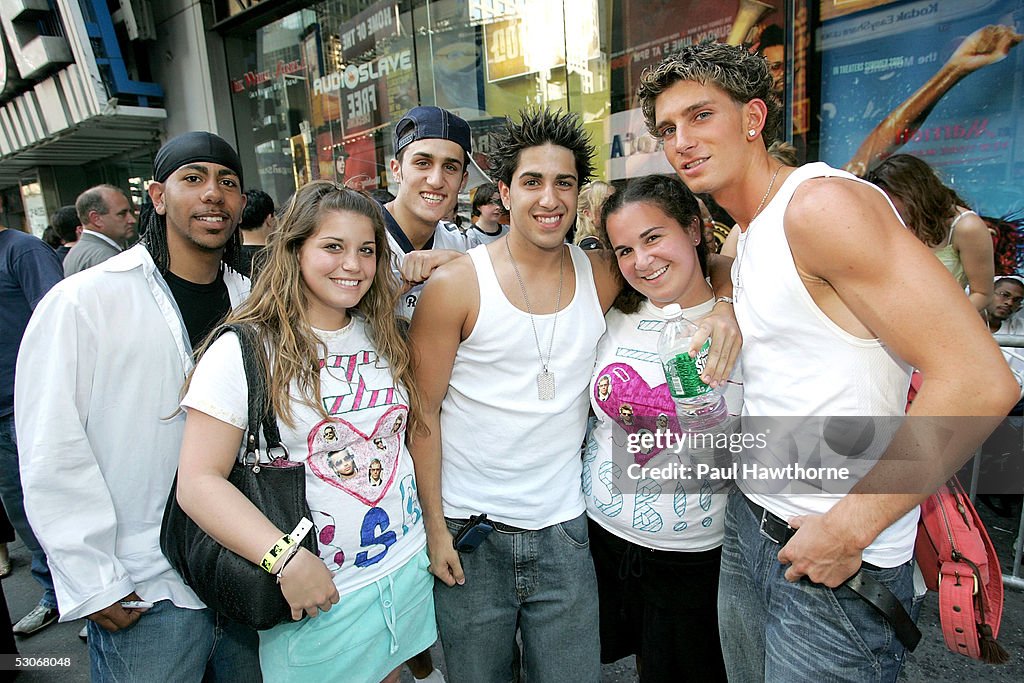 Backstreet Boys At Virgin Megastore Times Square