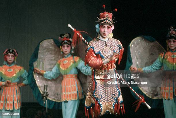 traditional peking opera performance - chinese opera makeup stock pictures, royalty-free photos & images