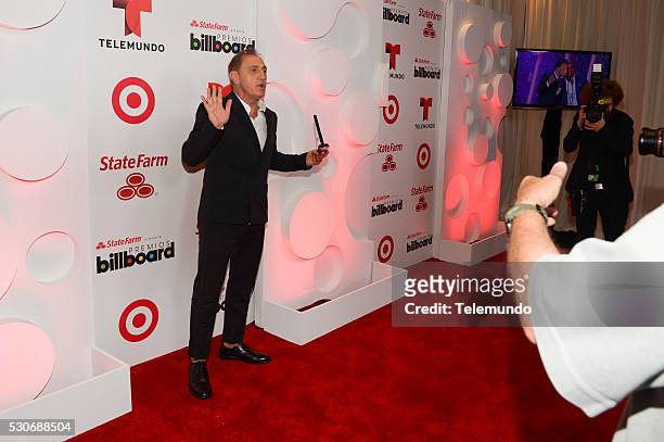 Backstage -- Pictured: Franco De Vita backstage during the 2014 Billboard Latin Music Awards, from Miami, Florida at BankUnited Center, University of...