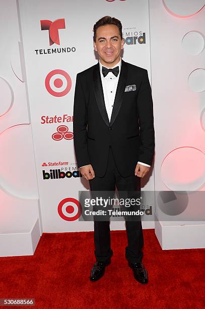 Backstage -- Pictured: Cristian Castro backstage during the 2014 Billboard Latin Music Awards, from Miami, Florida at BankUnited Center, University...
