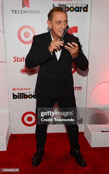 Backstage -- Pictured: Franco De Vita backstage during the 2014 Billboard Latin Music Awards, from Miami, Florida at BankUnited Center, University of...