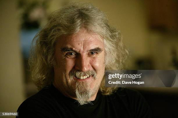 Former Live Aid artist, comedian Billy Connolly, poses for a portrait to commemorate the 20th anniversary of Live Aid, on June 14, 2005 in London,...