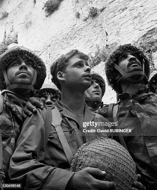 Israeli Paratroopers After Capture of Wailing Wall