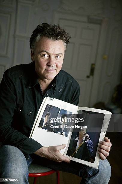 Former Live Aid artist Paul Young poses for a portrait to commemorate the 20th anniversary of Live Aid, on June 14, 2005 in London, England. The...