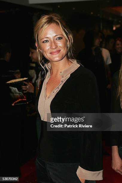 Host Amber Petty, best friend of Princess Mary of Denmark, attends the Australian premiere of "Batman Begins" at the George Street Cinemas on June...