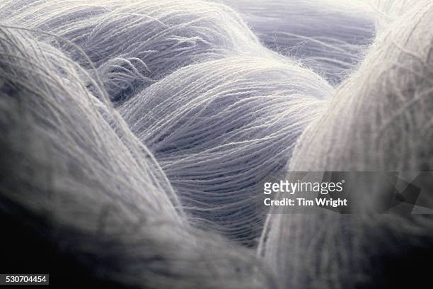 raw yarn fibers - yarn stock pictures, royalty-free photos & images