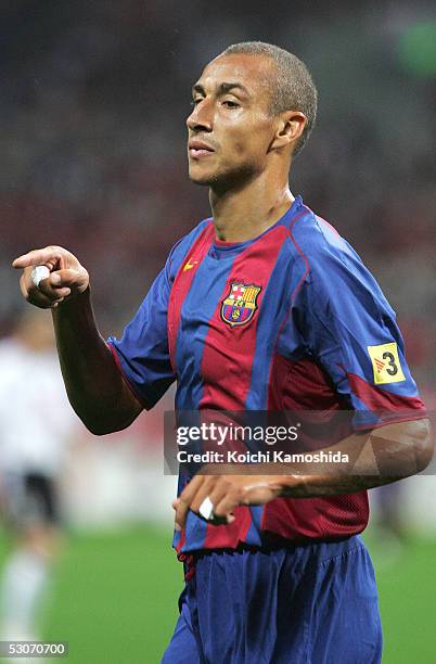 Spain's FC Barcelona Henrik Larsson celebrates his goal during the friendly match between FC Barcelona and Urawa Reds at Saitama Stadium on June 15,...