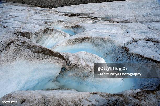 glacier creek - root glacier stockfoto's en -beelden