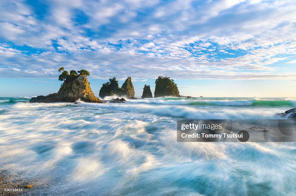 Minokake-Rocks After the Typhoon