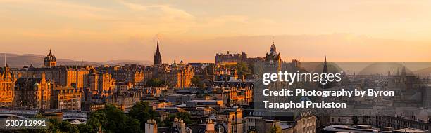 edinburgh from calton hill - edinburgh stock pictures, royalty-free photos & images