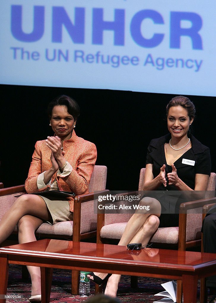 Condoleezza Rice Child U.S. Secretary of State Condoleezza Rice and actress and Goodwill ...