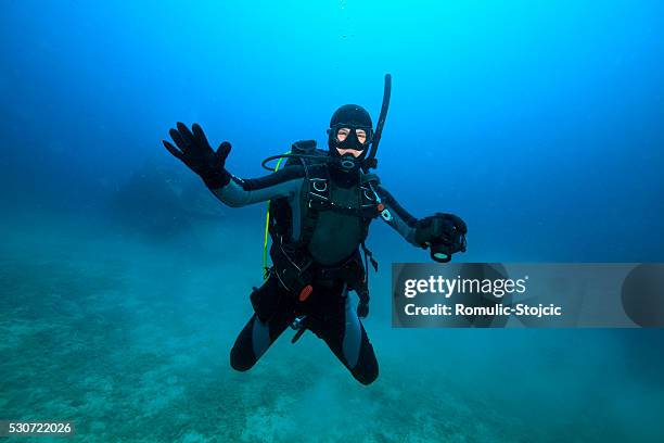 diving, adriatic sea, croatia, europe - scuba regulator stock pictures, royalty-free photos & images