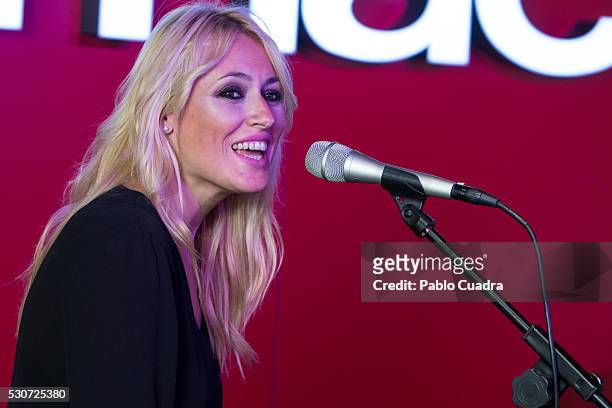 Carolina Cerezuela of Anglada Cerezuela performs at FNAC store on May 11, 2016 in Madrid, Spain.