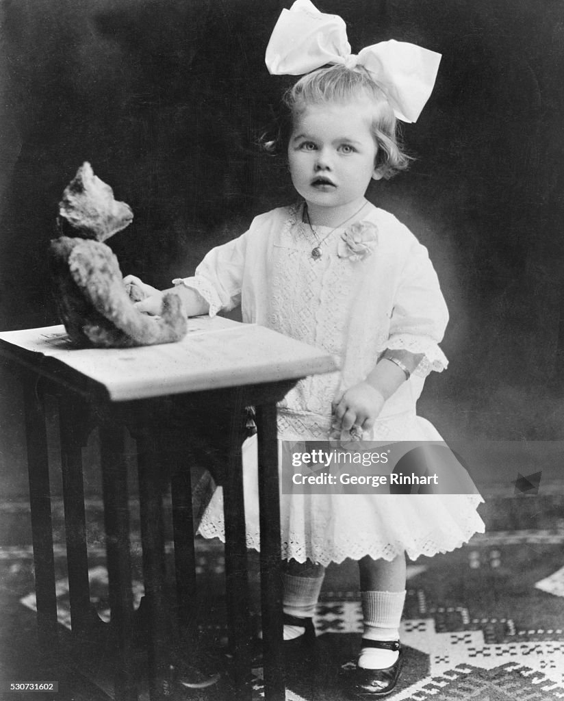 Portrait of Lucille Ball at Age Two