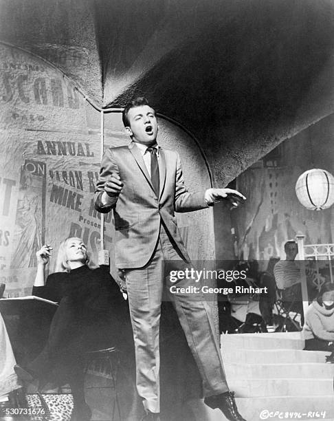 Bobby Darin making his film-debut in Columbia's Pepe, appearing as himself. He is singing "That's How It Went Alright" - a tune by Andre Previn and...