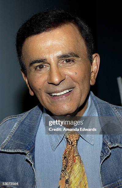 Radio personality Casey Kasem arrives at the Golden Dads Awards ceremony at the Peterson Automotive Museum on June 15, 2005 in Los Angeles,...