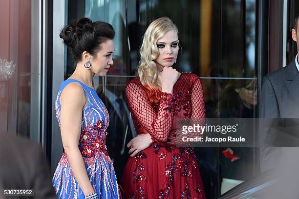 Tanya Dziahileva is seen at Hotel Martinez during the annual 69th Cannes Film Festival at on May 11, 2016 in Cannes, France.