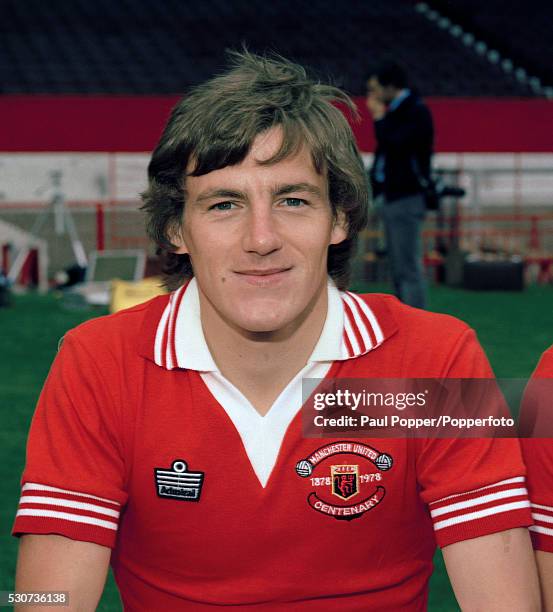 Manchester United footballer Steve Coppell at Old Trafford in Manchester, circa August 1978.