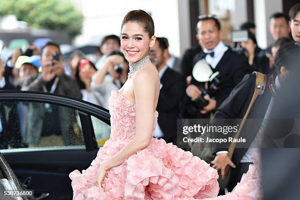 Araya A. Hargate is seen at Hotel Martinez during the annual 69th Cannes Film Festival at on May 11, 2016 in Cannes, France.