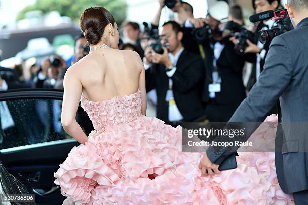 Araya A. Hargate is seen at Hotel Martinez during the annual 69th Cannes Film Festival at on May 11, 2016 in Cannes, France.