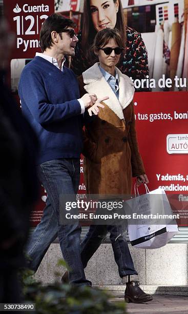 Ariadne Artiles and Jose Maria Garcia Fraile are seen on March 03, 2016 in Madrid, Spain.