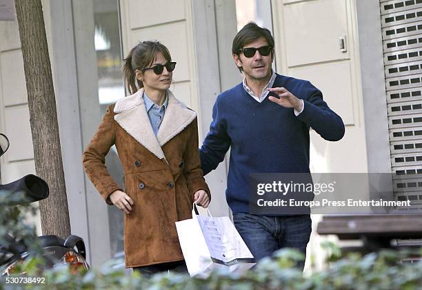 Ariadne Artiles and Jose Maria Garcia Fraile are seen on March 03, 2016 in Madrid, Spain.