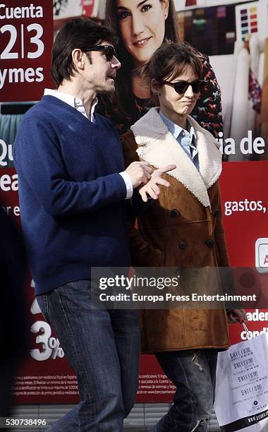 Ariadne Artiles and Jose Maria Garcia Fraile are seen on March 03, 2016 in Madrid, Spain.