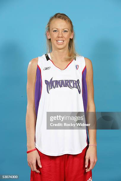 Cisti Greenwalt of the Sacramento Monarchs poses during WNBA Media Day on April 26, 2005 at Arco Arena in Sacramento, California. NOTE TO USER: User...