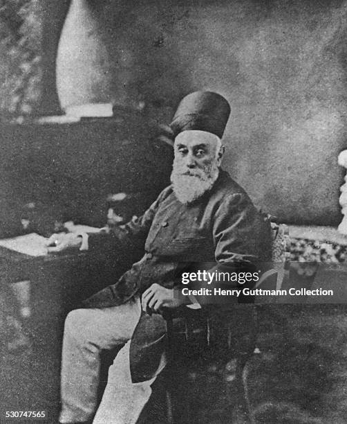Indian industrialist Jamsetji Nusserwanji Tata , founder of Indian multinational corporation the Tata Group, circa 1890.