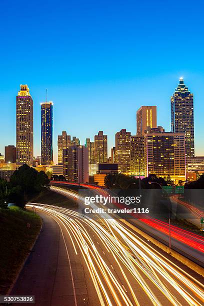 centre-ville d'atlanta, en géorgie - atlanta photos et images de collection