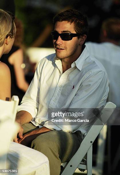 Actor Jake Gyllenhaal attends the Opening Night Twilight Reception of the Maui Film Festival at the Fairmont Kea Lani Hotel June 15, 2005 in Wailea,...