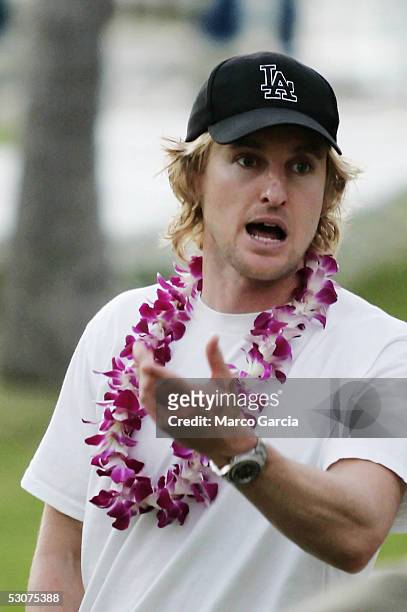 Actor Owen Wilson attends the Opening Night Twilight Reception of the Maui Film Festival at the Fairmont Kea Lani Hotel June 15, 2005 in Wailea,...