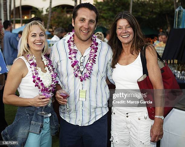 Director Dave West , Jennifer Loto and Jenifer Shaw attend the Opening Night Twilight Reception of the Maui Film Festival at the Fairmont Kea Lani...