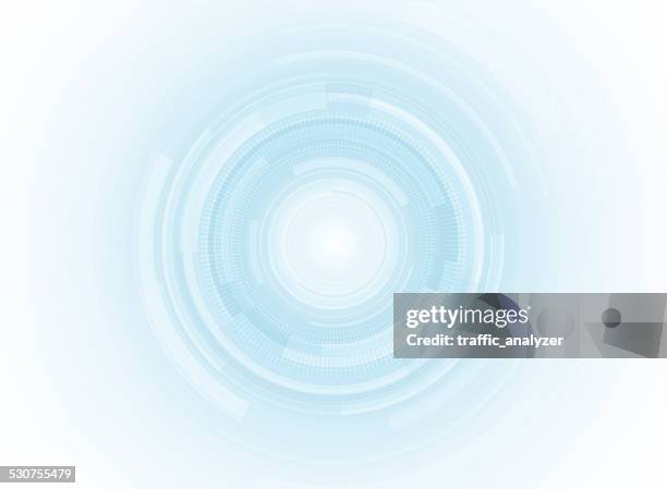 abstract circles background - future technology white stock illustrations