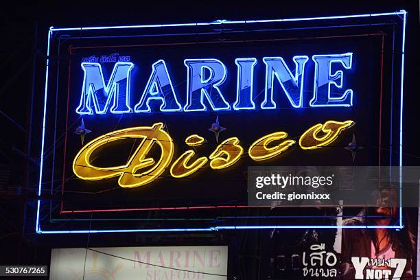pattaya nightclub sign, thailand - night club neon sign stock pictures, royalty-free photos & images