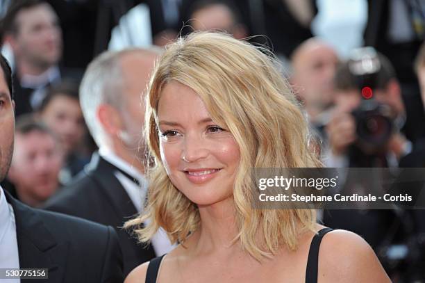 Virginie Efira attends the "Cafe Society" premiere and the Opening Night Gala during the 69th annual Cannes Film Festival at the Palais des Festivals...