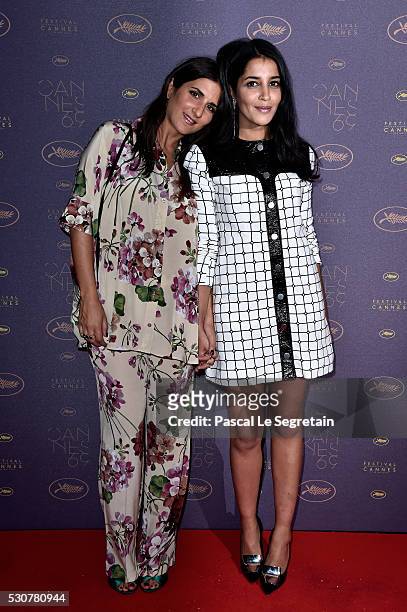 Geraldine Nakache and Leila Bekhti arrive at the Opening Gala Dinner during the 69th Annual Cannes Film Festival on May 11, 2016 in Cannes, France.