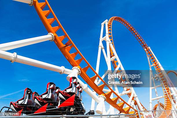 roller coaster, coney island - amusement park ticket stock pictures, royalty-free photos & images