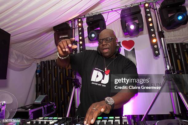 Carl Cox plays at the 'House the House' DJ competition grande finale with Last Night A DJ Saved My Life foundation at House of Commons on May 11,...