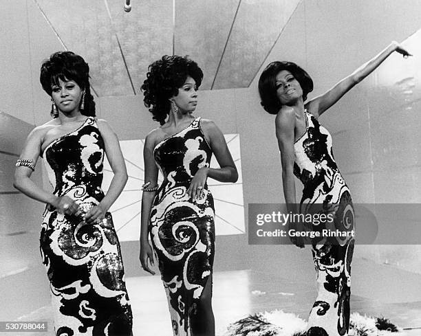 The Supremes, from left: Cindy Birdsong, Mary Wilson, and Diana Ross, circa 1964.