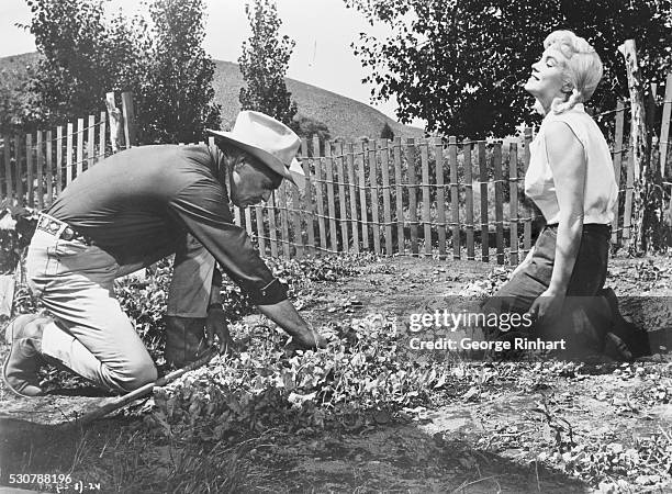 Marilyn Monroe and Clark Gable in The Misfits