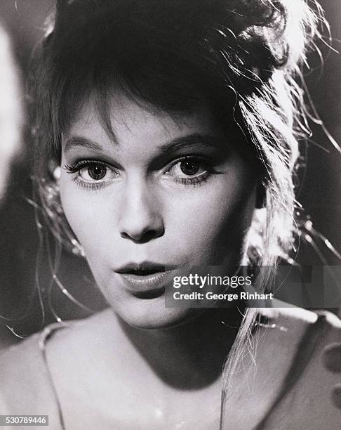 Mia Farrow as Karen Kriksson in film Guns Al Batasi. The film is directed by John Guillermin in 1964.