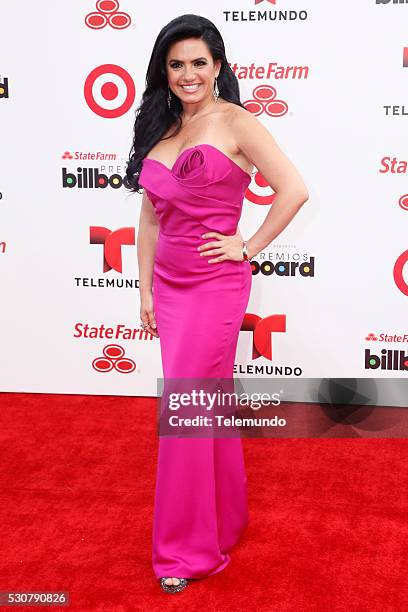 Red Carpet -- Pictured: Penelope Menchaca arrives at the 2014 Billboard Latin Music Awards, from Miami, Florida at the BankUnited Center, University...