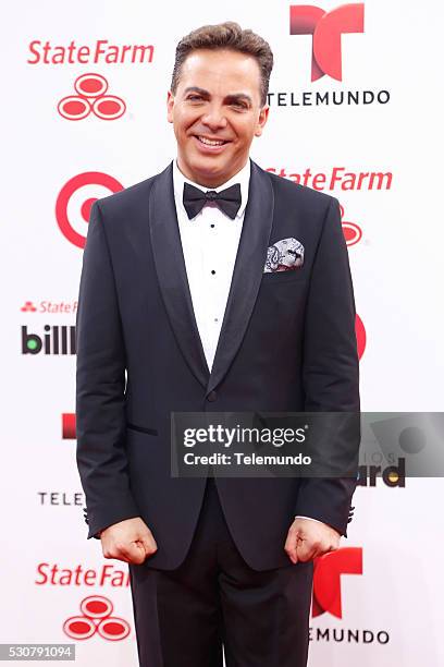 Red Carpet -- Pictured: Cristian Castro arrives at the 2014 Billboard Latin Music Awards, from Miami, Florida at the BankUnited Center, University of...