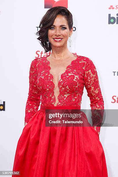 Red Carpet -- Pictured: Carmen Dominicci arrives at the 2014 Billboard Latin Music Awards, from Miami, Florida at the BankUnited Center, University...