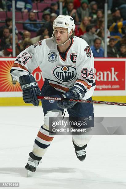 Edmonton Oilers at New Jersey Devils, January 5, 2004 And Player Ryan Smyth.