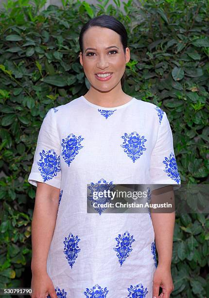 Nandini Mitra attends the preview of the exhibitions 'Nathan Sawaya: The Art Of The Brick' at Kulturcompagnie on May 11, 2016 in Hamburg, Germany.